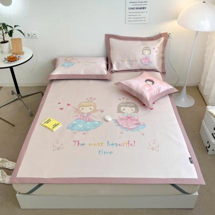 本希 2022新款水洗数码印花卡通简约冰丝席床席款 魔法女孩