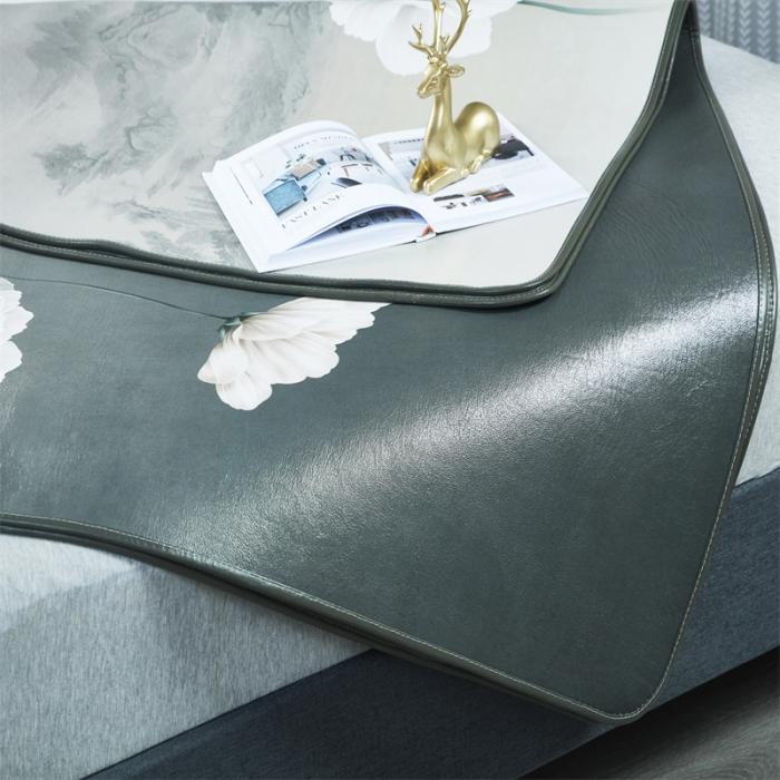 91家纺网 家纺一手货源 找家纺 头层彩绘牛皮席 三件套 水牛皮 牛皮凉席 头层 彩绘凉席