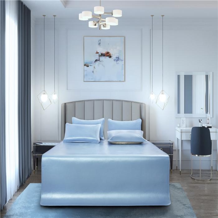 91家纺网 家纺一手货源 找家纺 头层素彩牛皮席 水牛皮 牛皮凉席 头层 彩绘凉席