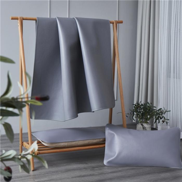 91家纺网 家纺一手货源 找家纺 头层素彩牛皮席 水牛皮 牛皮凉席 头层牛皮  凉席