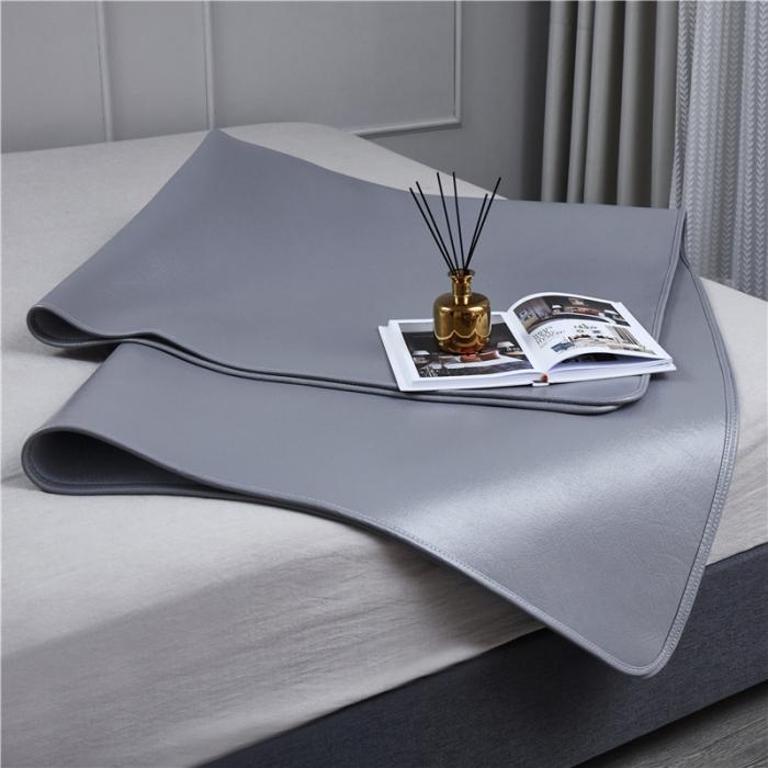 91家纺网 家纺一手货源 找家纺 头层素彩牛皮席 水牛皮 牛皮凉席 头层牛皮  凉席