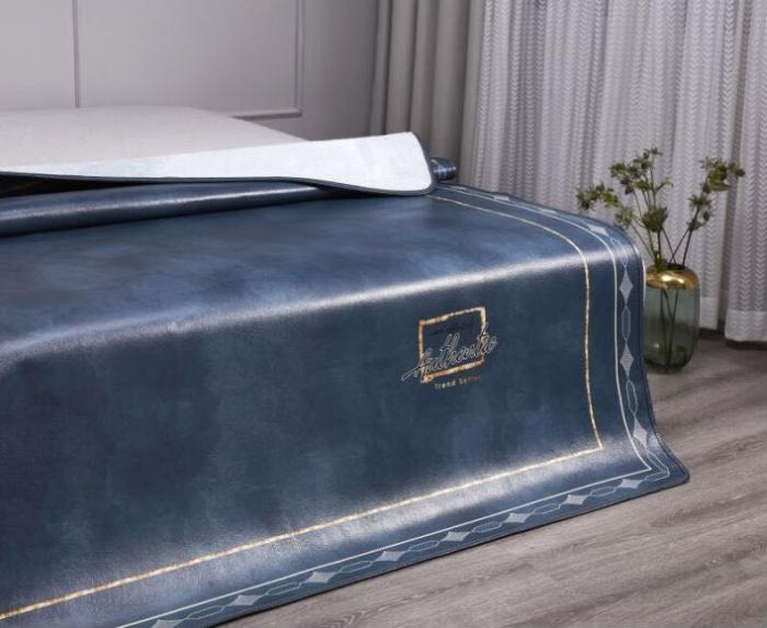 91家纺网 家纺一手货源 找家纺 头层彩绘牛皮席 水牛皮 牛皮凉席 头层牛皮  凉席