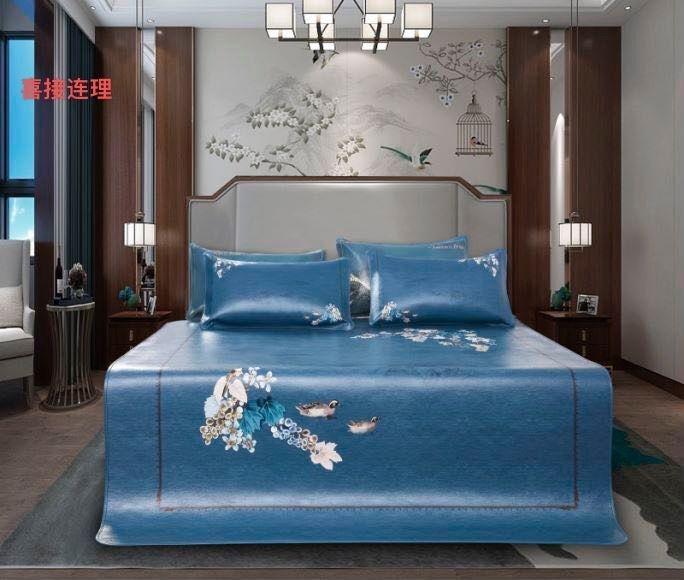 91家纺网 家纺一手货源 找家纺 头层彩绘牛皮席 水牛皮 牛皮凉席 头层牛皮  凉席