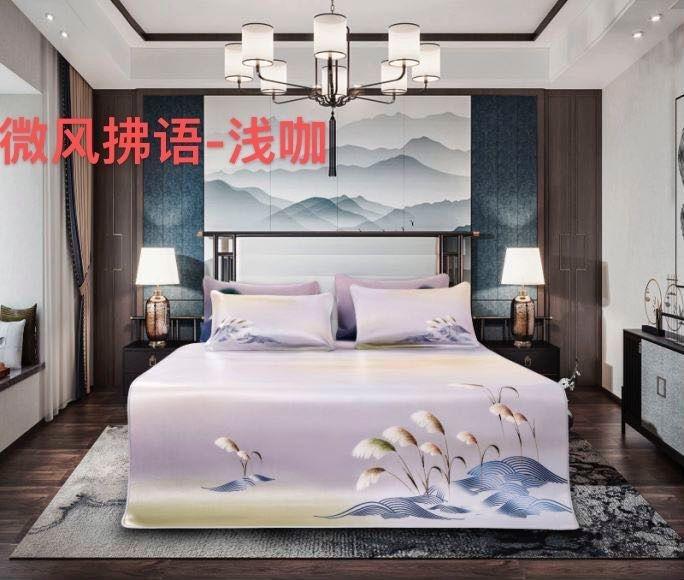 91家纺网 家纺一手货源 找家纺 头层彩绘牛皮席 水牛皮 牛皮凉席 头层牛皮  凉席