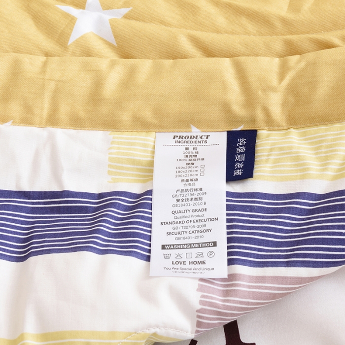 91家纺网 家纺一手货源 找家纺 小虾米 2022新款40支纯棉印花夏被被子被芯 五星躺赢