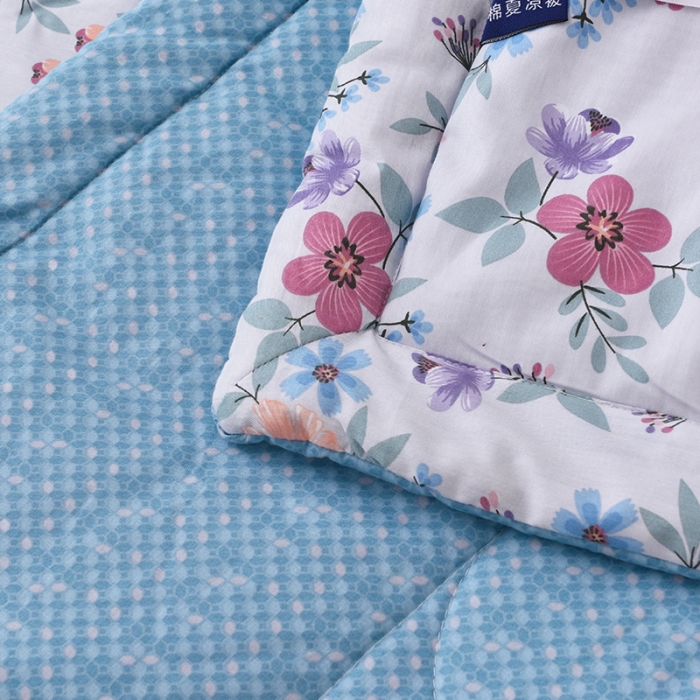 91家纺网 家纺一手货源 找家纺 小虾米 2022新款40支纯棉印花夏被被子被芯 檐下风铃