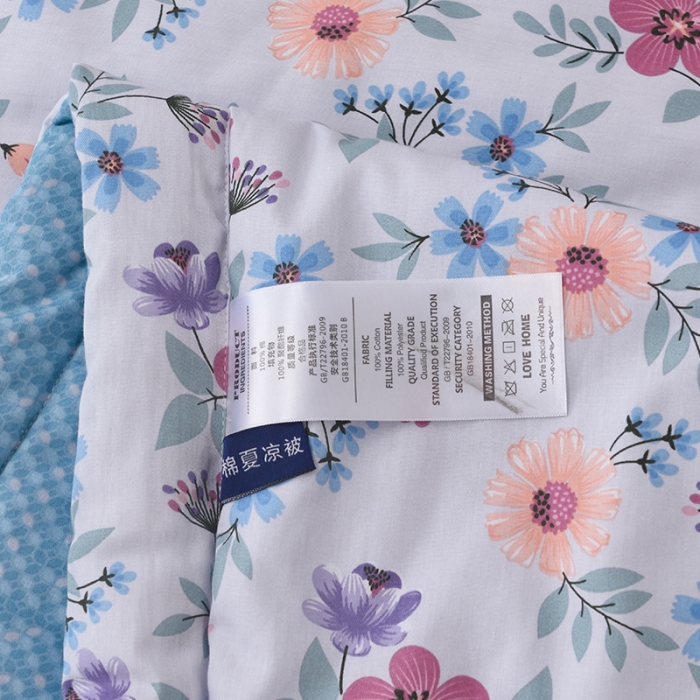 91家纺网 家纺一手货源 找家纺 小虾米 2022新款40支纯棉印花夏被被子被芯 檐下风铃