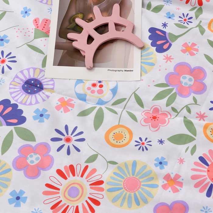 91家纺网 家纺一手货源 找家纺 小虾米 2022新款40支纯棉印花夏被被子被芯 萤火之夜