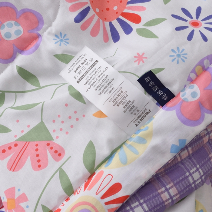 91家纺网 家纺一手货源 找家纺 小虾米 2022新款40支纯棉印花夏被被子被芯 萤火之夜