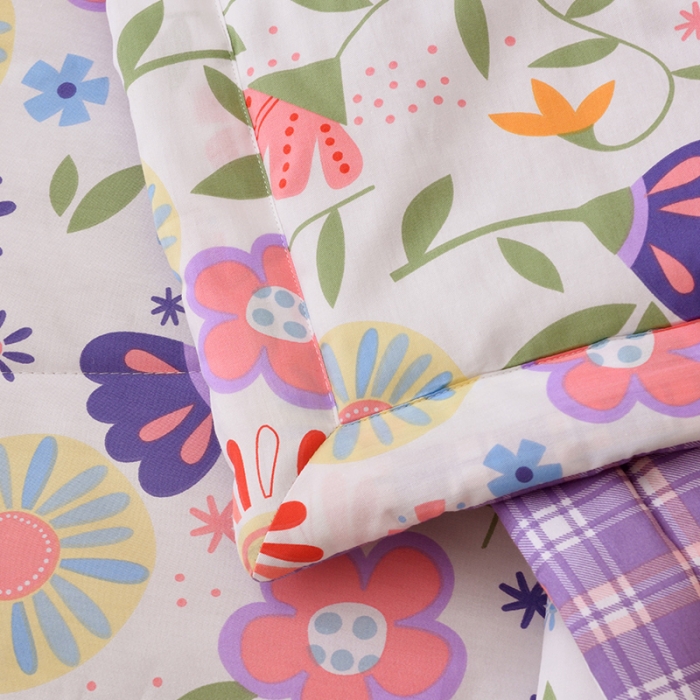 91家纺网 家纺一手货源 找家纺 小虾米 2022新款40支纯棉印花夏被被子被芯 萤火之夜