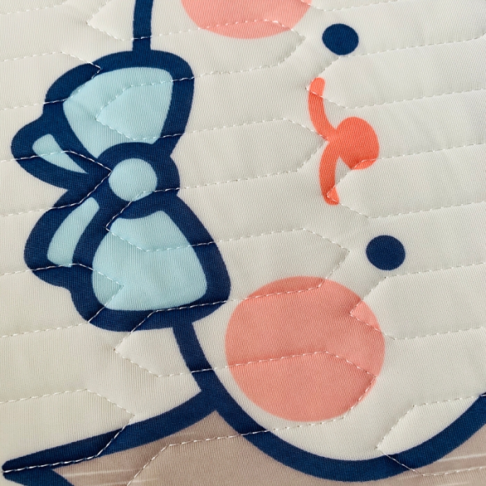 91家纺网 家纺一手货源 找家纺 小虾米 2022新款可定制凉感丝0.4乳胶凉席床笠三件套 方块兔