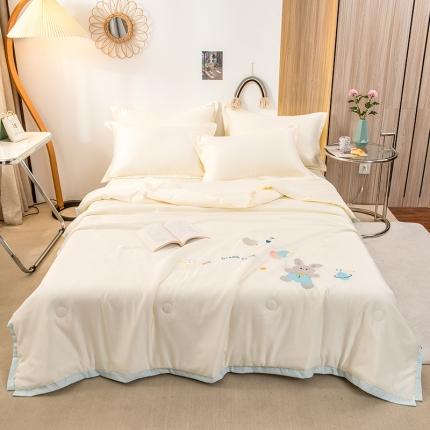 91家纺网 家纺一手货源 找家纺 （总）芃成家纺 2022新款水洗天丝绣花夏被子被芯