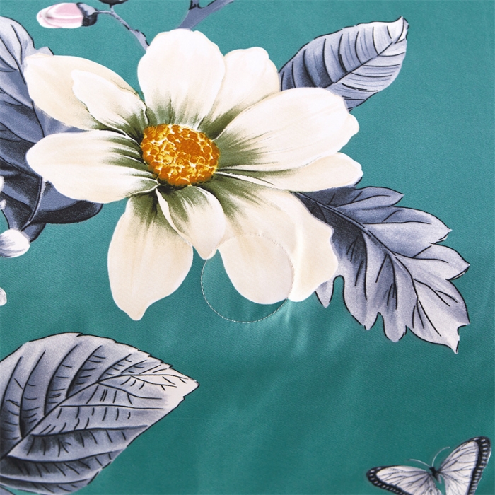 91家纺网 家纺一手货源 找家纺 铠畅 2022新款天丝夏被四件套床裙 爱意纷纷