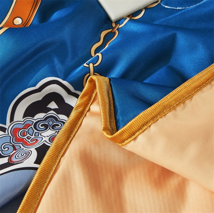 91家纺网 家纺一手货源 找家纺 铠畅 2022新款天丝夏被四件套床裙 成熟英伦