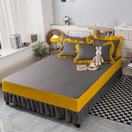 91家纺网 家纺一手货源 找家纺 （总）维娜斯 2022新款纯色单床裙