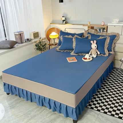 91家纺网 家纺一手货源 找家纺 （总）维娜斯 2022新款纯色单床裙