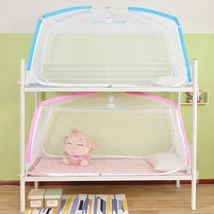 91家纺网 家纺一手货源 找家纺 2024免安装学生蒙古包上下铺宿舍蚊帐  童话