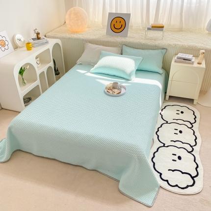 91家纺网 家纺一手货源 找家纺 (总)桃子家居 2022新A类3D魔法冰豆豆凉席三件套床笠款