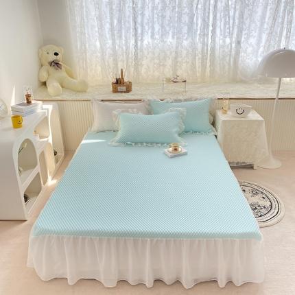 91家纺网 家纺一手货源 找家纺 (总)桃子家居 2022新A类3D魔法冰豆豆凉席三件套床笠款