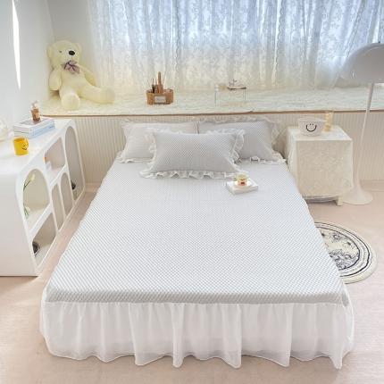 91家纺网 家纺一手货源 找家纺 (总)桃子家居 2022新A类3D魔法冰豆豆凉席三件套床单款