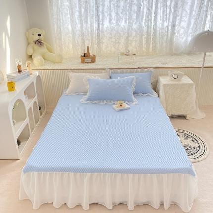 91家纺网 家纺一手货源 找家纺 (总)桃子家居 2022新A类3D魔法冰豆豆凉席三件套床单款