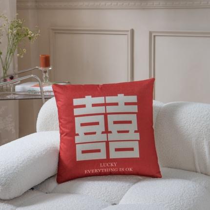 91家纺网 家纺一手货源 找家纺 （总）博笔熊 2022新款亚麻抱枕