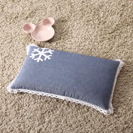 明星枕业 2022新款水洗棉毛巾绣荞麦枕30*50cm 雪花