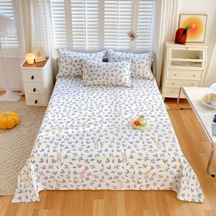 91家纺网 家纺一手货源 找家纺 （总）拾物记  2022新款A类12868全棉喷气印花系列单床单