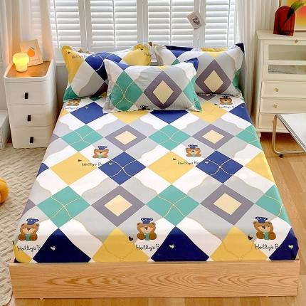 91家纺网 家纺一手货源 找家纺 （总）拾物记  2022新款A类12868全棉喷气印花系列单床笠