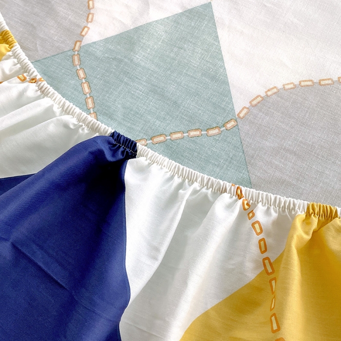 91家纺网 家纺一手货源 找家纺 拾物记  2022新款A类12868全棉喷气印花系列单床笠 爱尔威