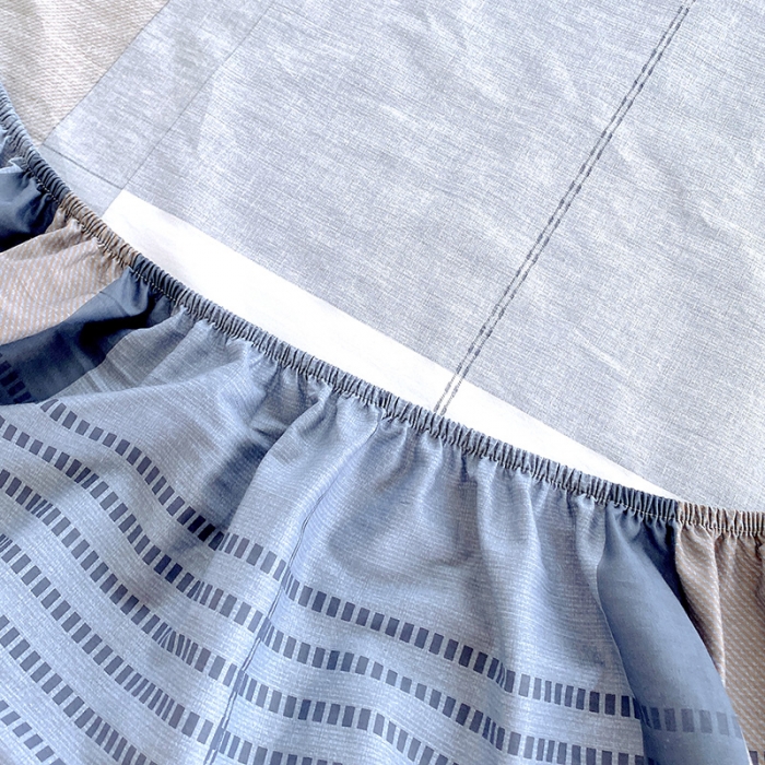 91家纺网 家纺一手货源 找家纺 拾物记  2022新款A类12868全棉喷气印花系列单床笠 汤布朗