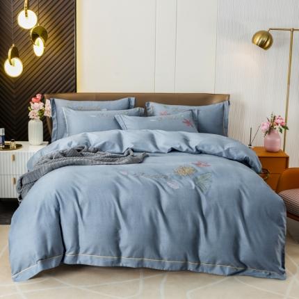 91家纺网 家纺一手货源 找家纺 (总) 优姿家纺 2022新款全棉磨毛绣花四件套