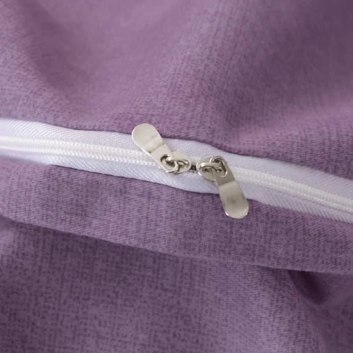 91家纺网 家纺一手货源 找家纺 优姿家纺 2022新款全棉磨毛绣花四件套 枫叶-豆沙紫