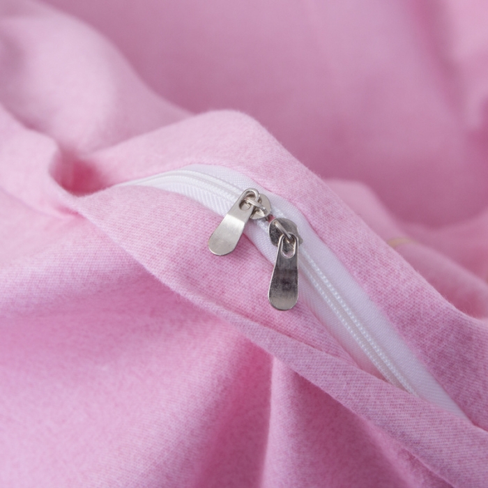 91家纺网 家纺一手货源 找家纺 优姿家纺 2022新款全棉磨毛绣花四件套 枫叶-粉色