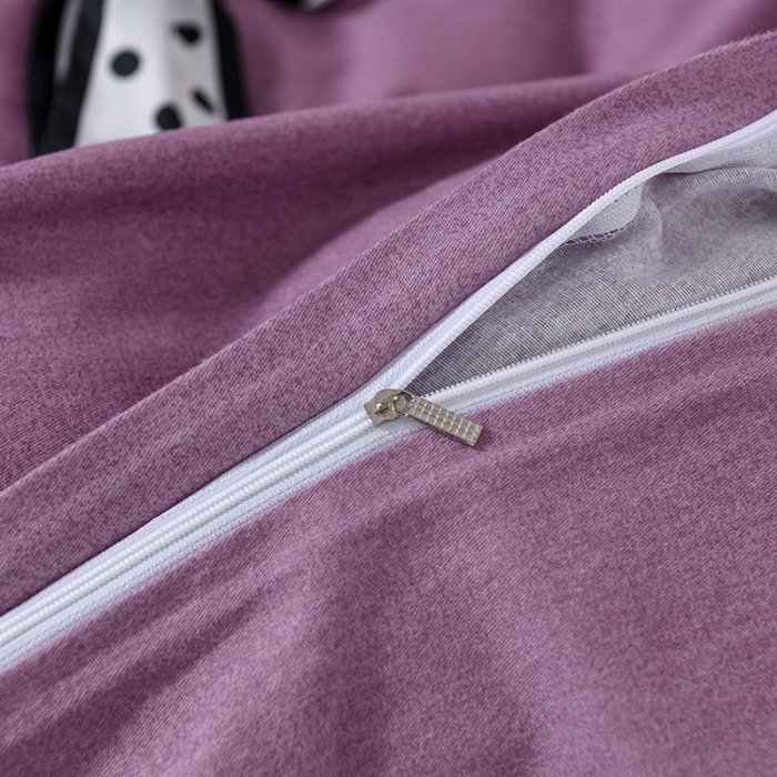 91家纺网 家纺一手货源 找家纺 优姿家纺 2022新款全棉磨毛绣花四件套 香水百合-红豆沙