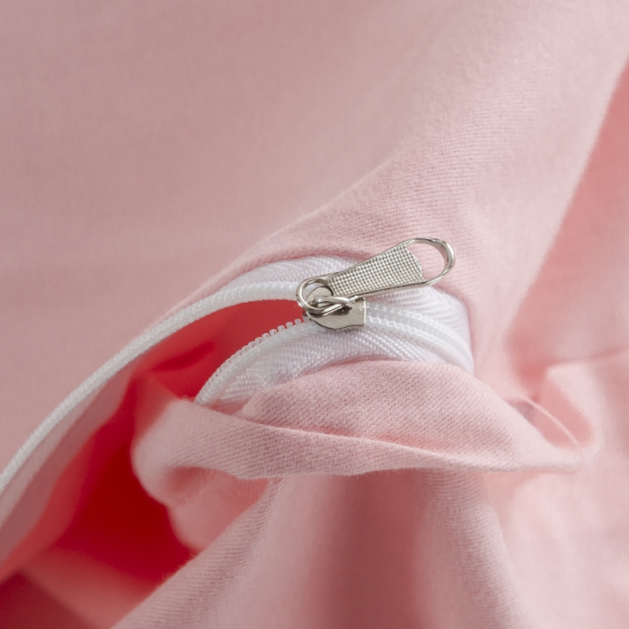 91家纺网 家纺一手货源 找家纺 优姿2022新款100S长绒棉宽边绣花四件套 爱之永恒-粉色