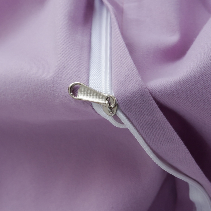 91家纺网 家纺一手货源 找家纺 优姿 2022新款100S长绒棉宽边绣花四件套爱之永恒-紫色