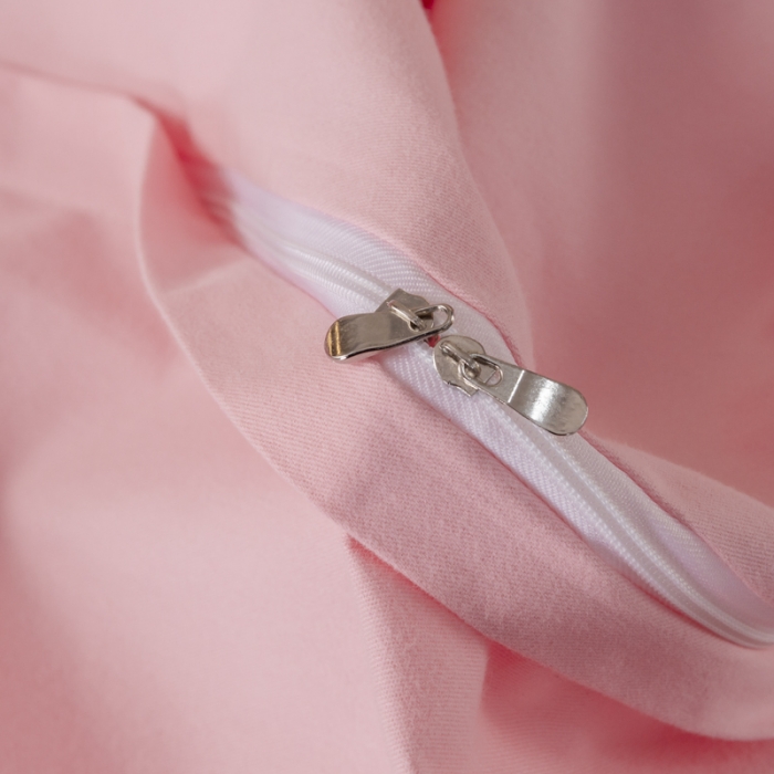 91家纺网 家纺一手货源 找家纺 优姿家纺2022新款100S长绒棉宽边绣花四件套蝶恋花-粉色