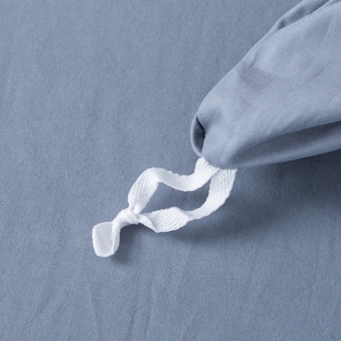 91家纺网 家纺一手货源 找家纺 优姿 2022新款100S长绒棉宽边绣花四件套 蝶恋花-蓝灰