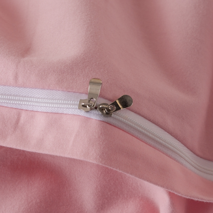 91家纺网 家纺一手货源 找家纺 优姿 2022新款100S长绒棉宽边绣花四件套似锦年华-粉色