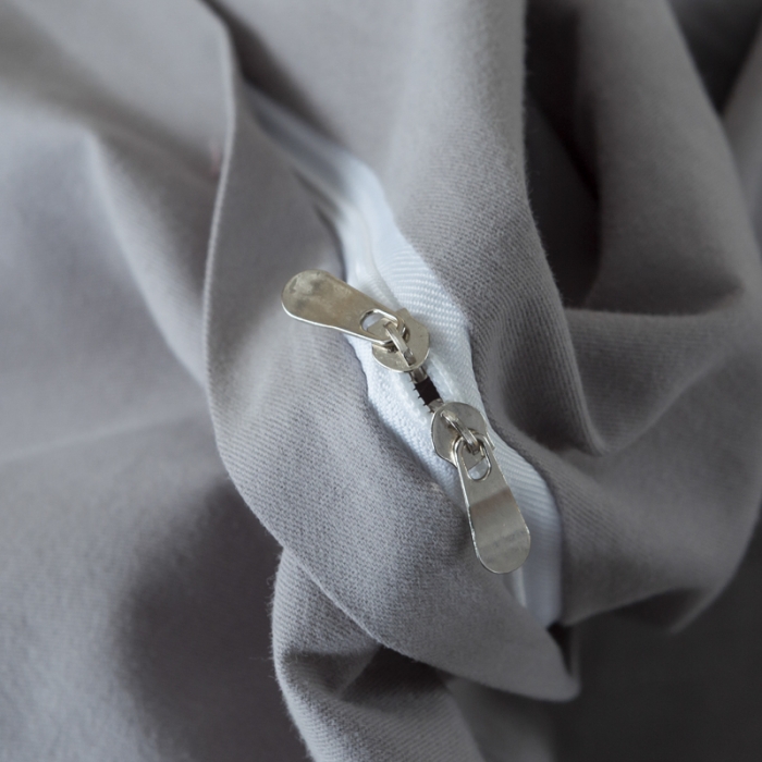 91家纺网 家纺一手货源 找家纺 优姿 2022新款100S长绒棉宽边绣花四件套似锦年华-灰色