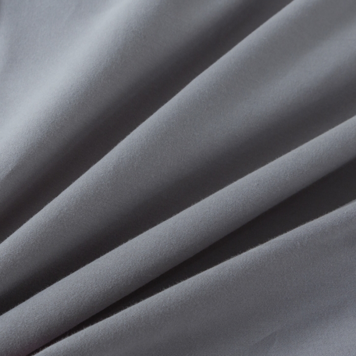 91家纺网 家纺一手货源 找家纺 优姿2022新款100S长绒棉宽边绣花四件套 一路有你-灰色