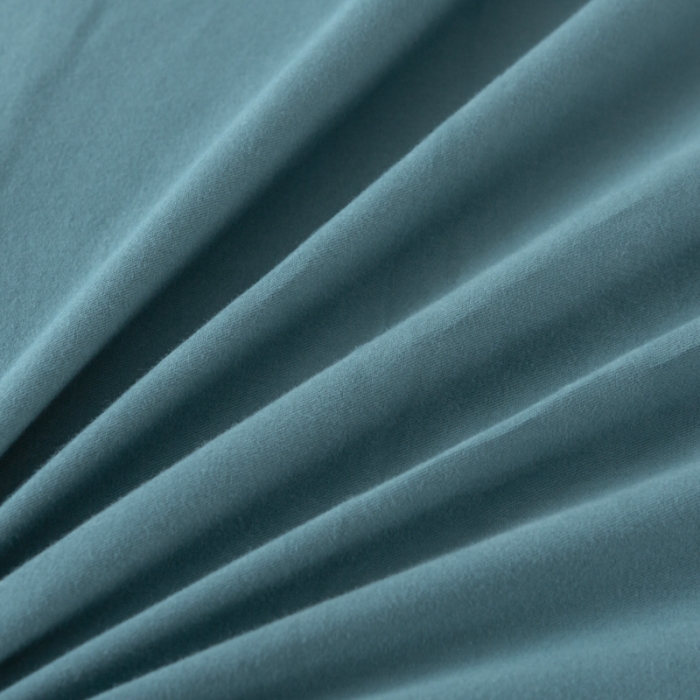 91家纺网 家纺一手货源 找家纺 优姿2022新款100S长绒棉宽边绣花四件套一路有你-孔雀蓝