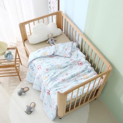 91家纺网 家纺一手货源 找家纺 喜多兔 2022新款针织棉幼儿园夏凉空调被 小老虎圆圆同学