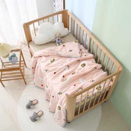 91家纺网 家纺一手货源 找家纺 喜多兔 2022新款针织棉幼儿园夏凉空调被 小女孩欣欣同学