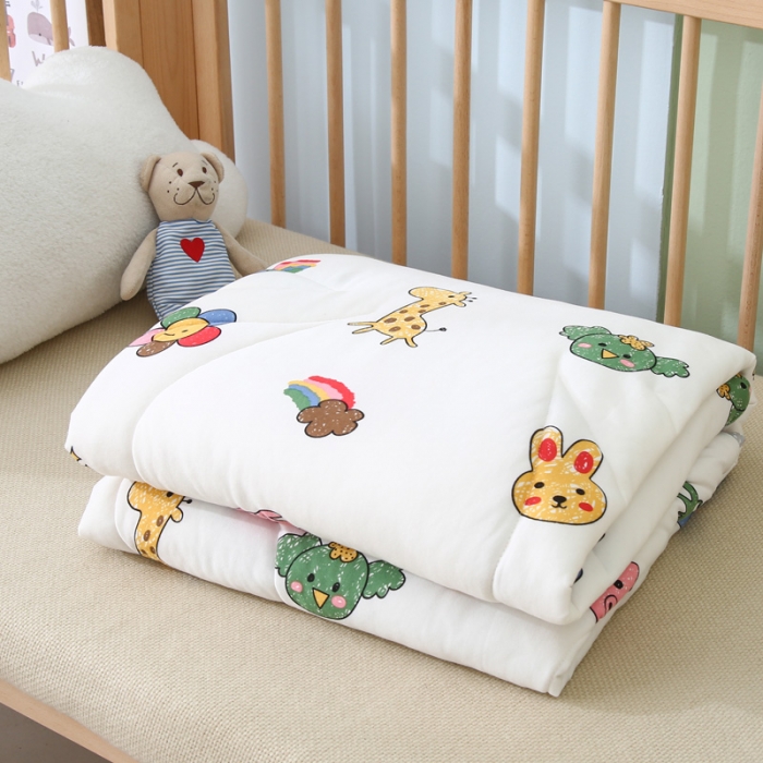 91家纺网 家纺一手货源 找家纺 (总）喜多兔 2022新款针织棉幼儿园夏凉空调被