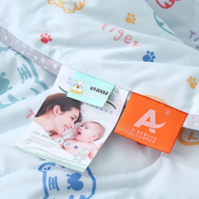 91家纺网 家纺一手货源 找家纺 喜多兔 2022新款针织棉幼儿园夏凉空调被 小老虎圆圆同学