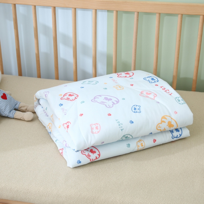 91家纺网 家纺一手货源 找家纺 喜多兔 2022新款针织棉幼儿园夏凉空调被 小老虎圆圆同学