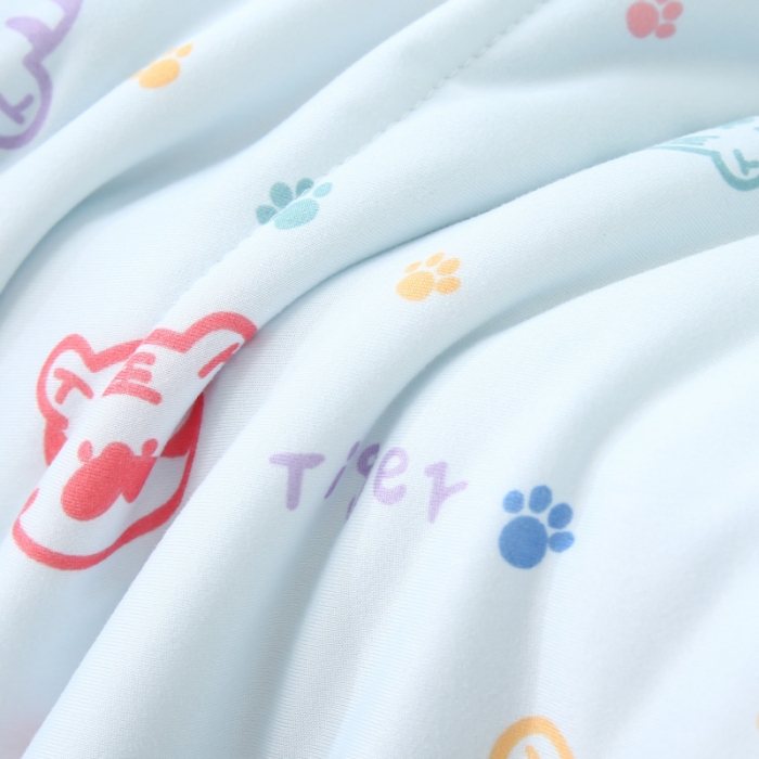 91家纺网 家纺一手货源 找家纺 喜多兔 2022新款针织棉幼儿园夏凉空调被 小老虎圆圆同学