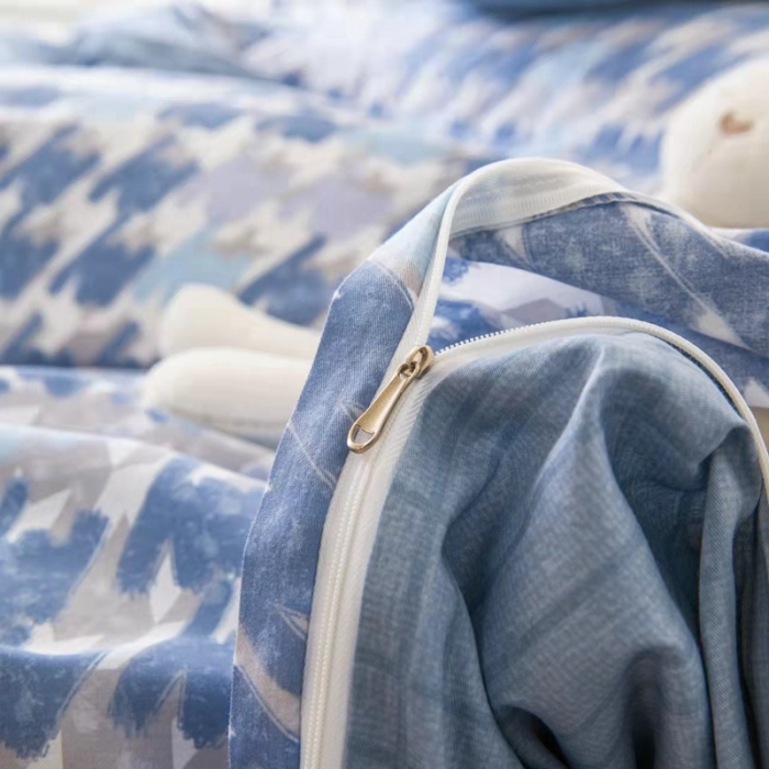 91家纺网 家纺一手货源 找家纺 金鑫汇 2022新款网红直播爆款一字绣工艺款四件套 千与千寻